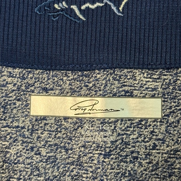 Greg Norman Collection Navy Textured Sweater - Picture 3 of 7